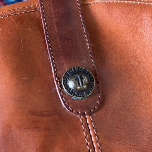 Frye Tall Boots Melissa Button Cognac Size 9.5 - Picture 8 of 12